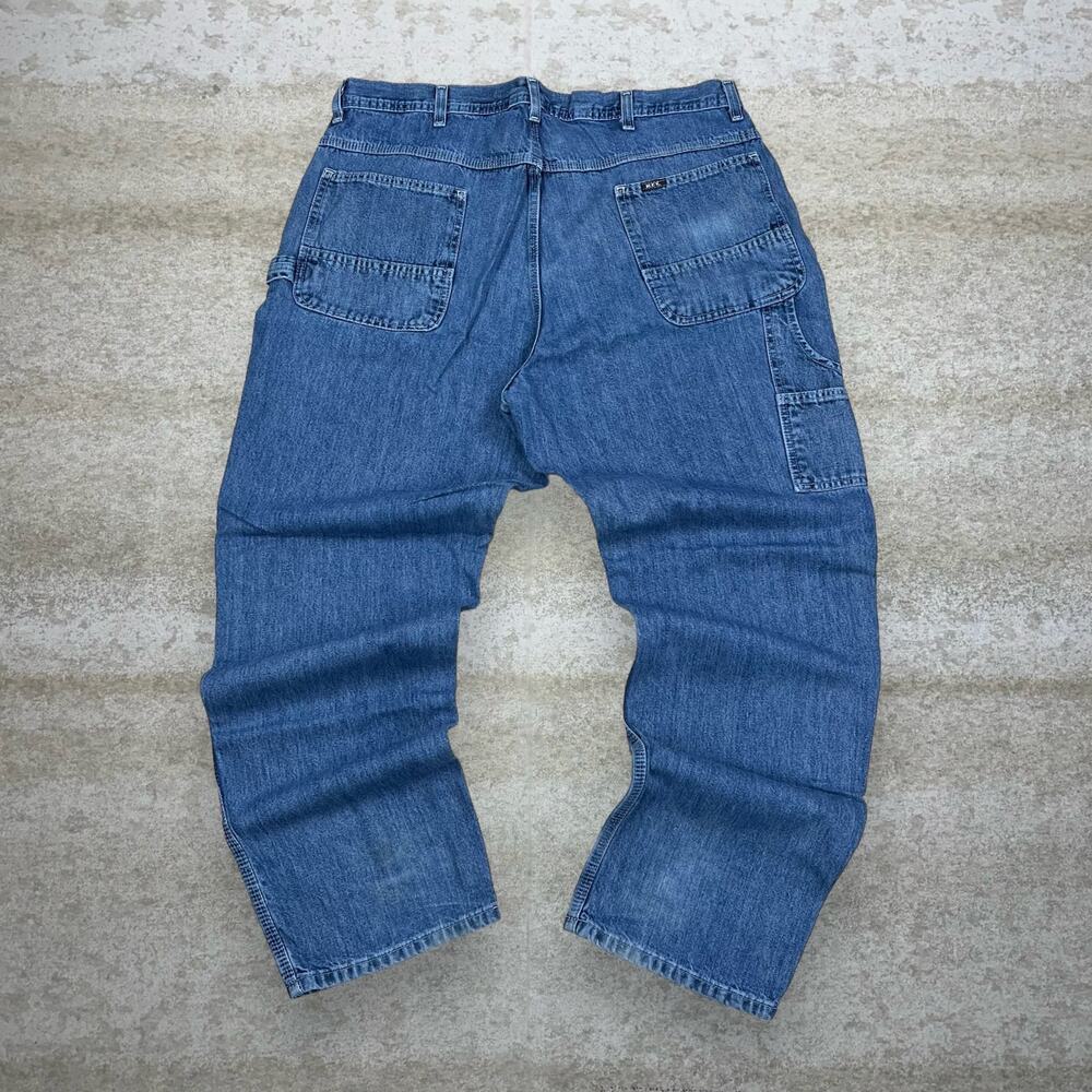 Vintage Y2K Key Imperial Carpenter Jeans 40x32 Baggy Wide Leg Fit Medium Wash